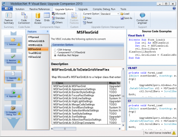 Visual Basic Upgrade Companion 6.3がリリースされました スクリーンショット