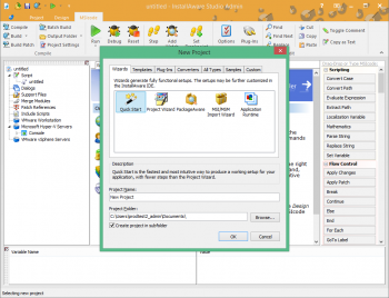 Captura de pantalla de Publicación de InstallAware X3