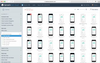 Xamarin Test Cloudがリリース のスクリーン ショット